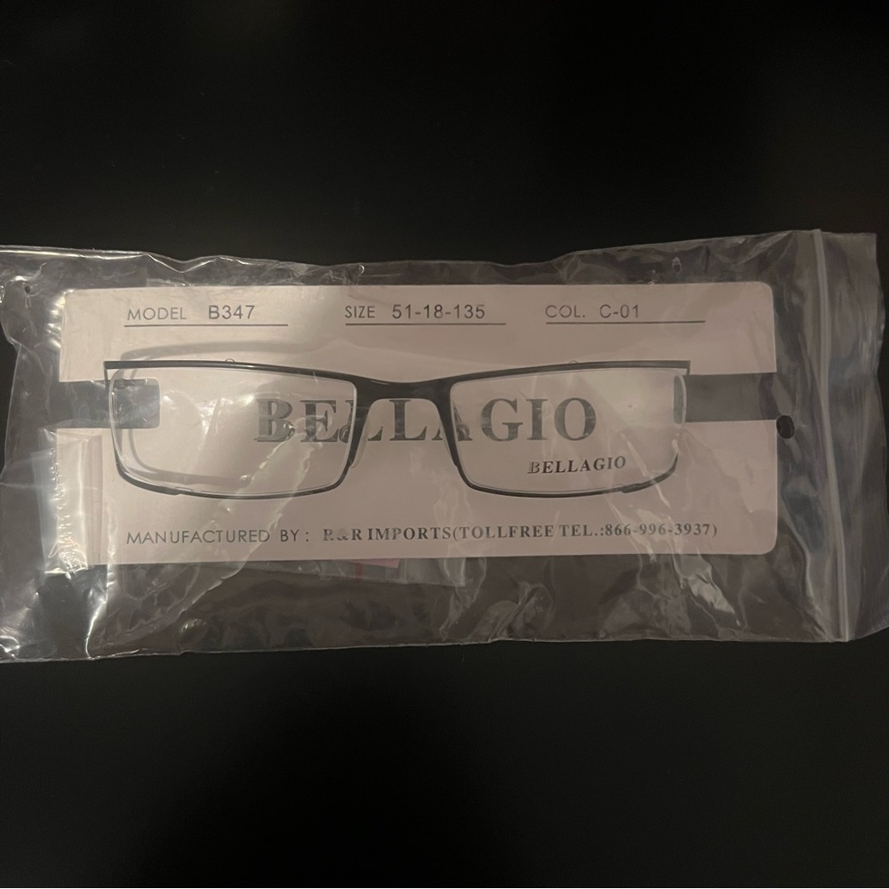 Bellagio B 347 Size 51-18-135 C01 Eyeglass Optical Frames Glasses New
